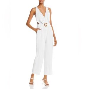 NWT WAYF Monticello white cut out jumpsuit size small